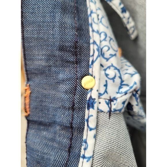 HP Stitch's Native American Cheyenne Boot‎ Leg  destressed Men's Jean Denim - Picture 4 of 8